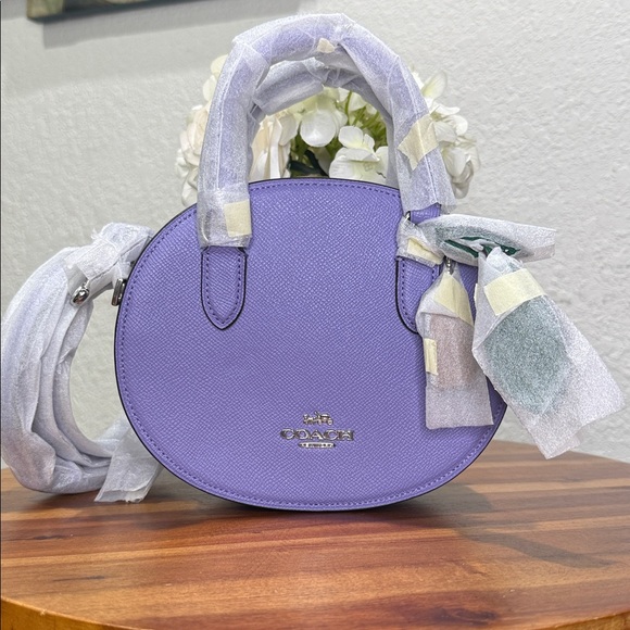 Coach CR253 Blueberry Crossbody In Light Violet NWT - Picture 2 of 12